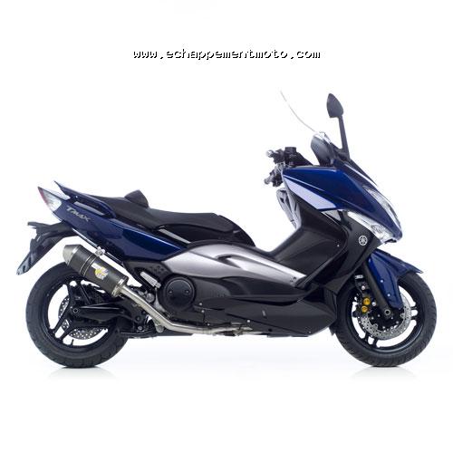 YAMAHA T-MAX 2008 Leovince Ligne Ovale Carbone